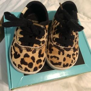 NIB Toddler Keds + Kate Spade Size 2 Leopard Shoes